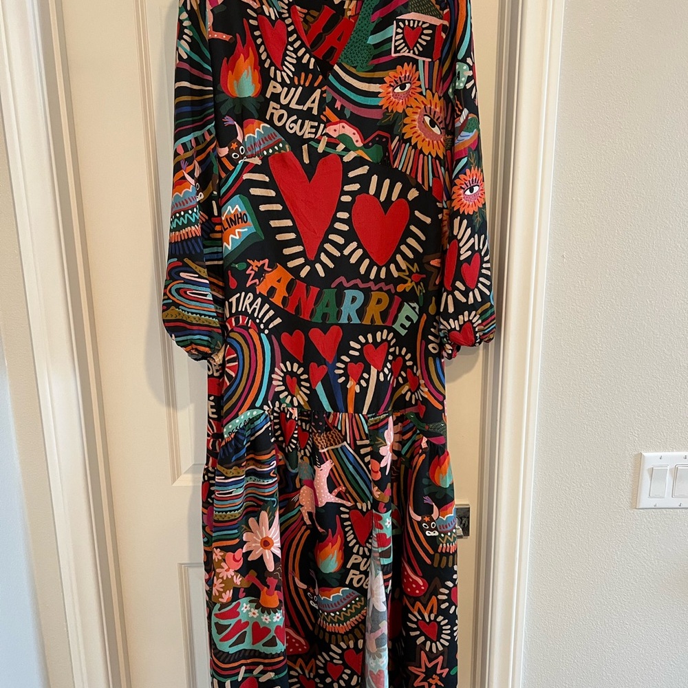 FARM Rio Multicolor Maxi Dress - size L